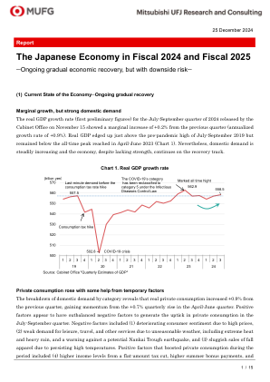 2024 财年和 2025 财年的日本经济